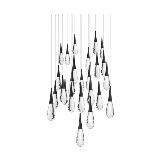 Hibiscus 25-Light Multi-Light Square Pendant