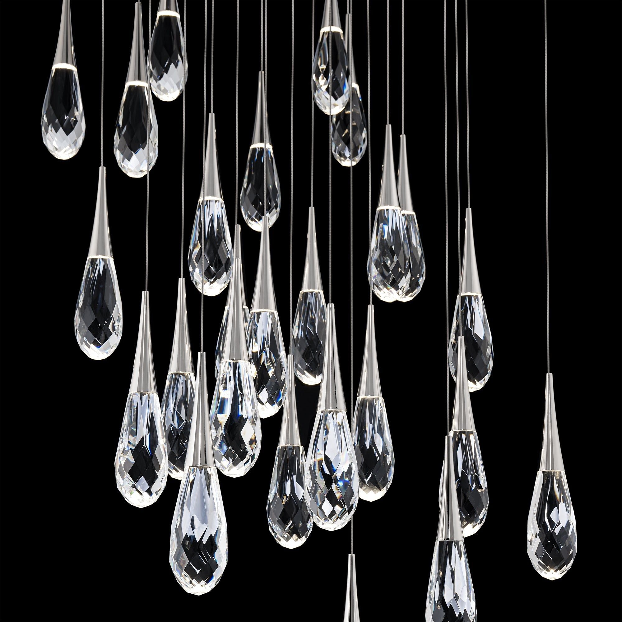 Hibiscus 25-Light Multi-Light Square Pendant