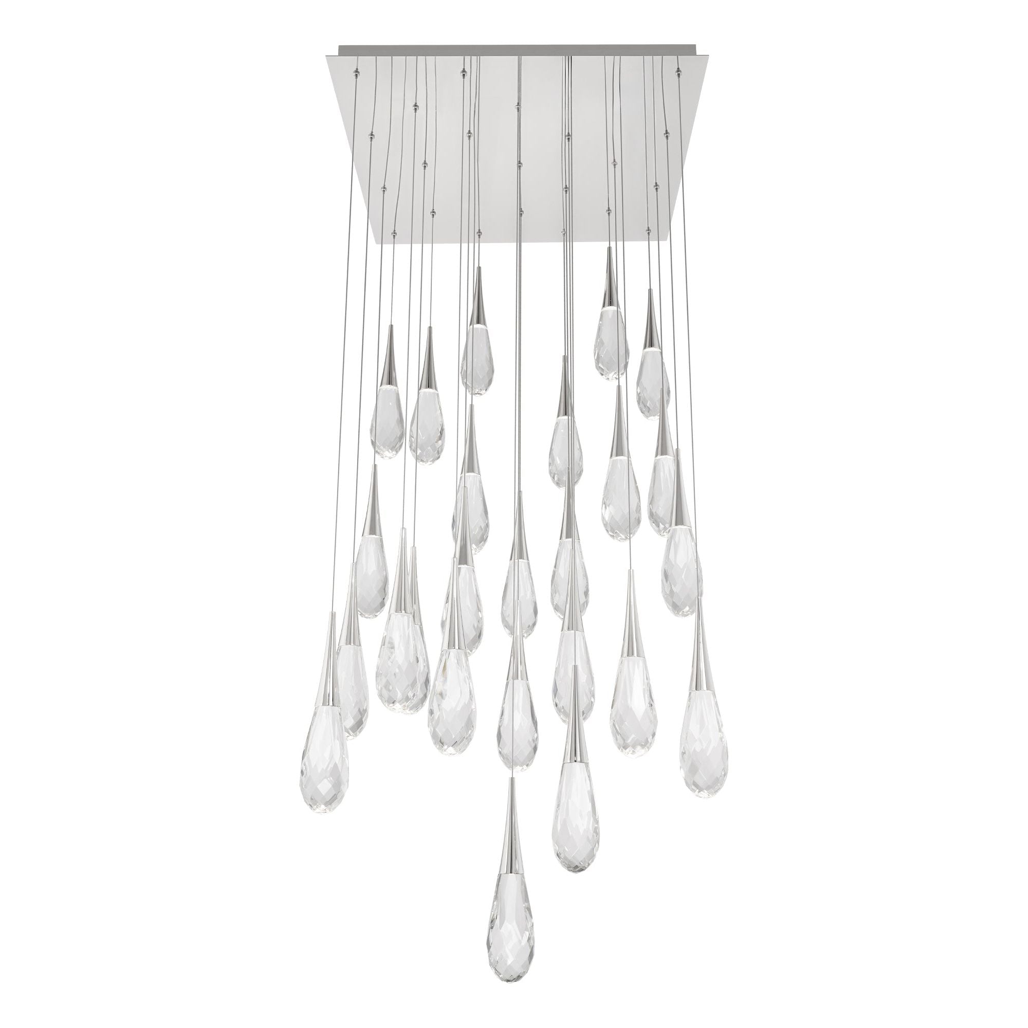 Hibiscus 25-Light Multi-Light Square Pendant