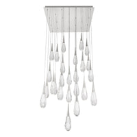 Hibiscus 25-Light Multi-Light Square Pendant