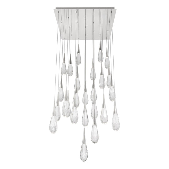 Hibiscus 25-Light Multi-Light Square Pendant