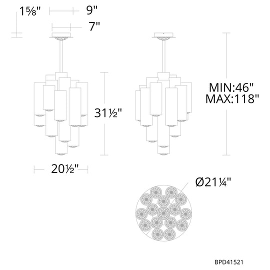Tamara 21" LED Pendant