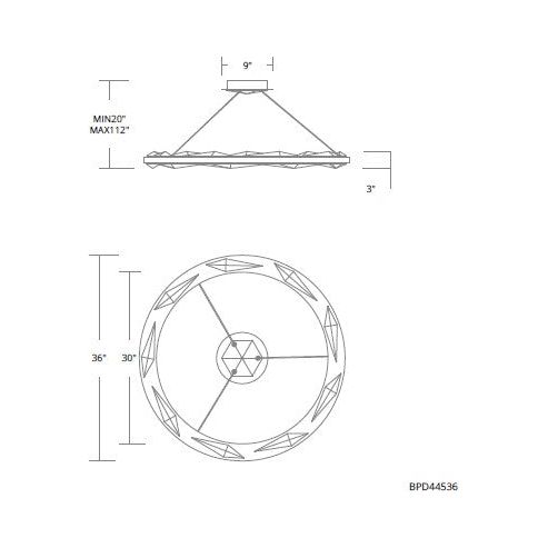 Bauble 36" LED Pendant