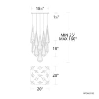 Devotion 13-Light Square Multi Light