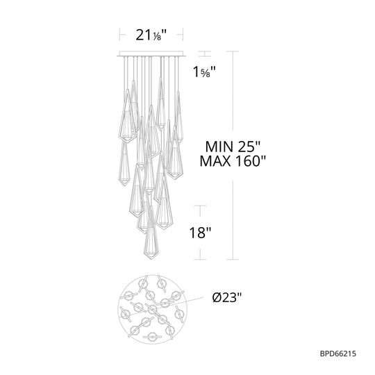 Devotion 15-Light Round Multi Light