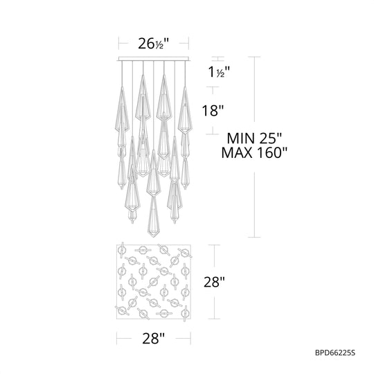 Devotion 25-Light Square Multi Light