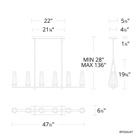 Devotion 50" LED Linear Pendant