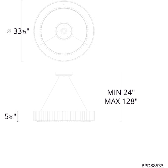 Andean 33" LED Pendant