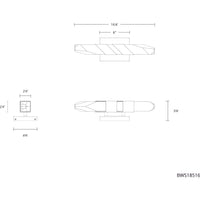Traverse 16" LED Vanity/Wall Light