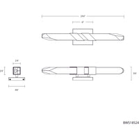 Traverse 24" LED Vanity/Wall Light