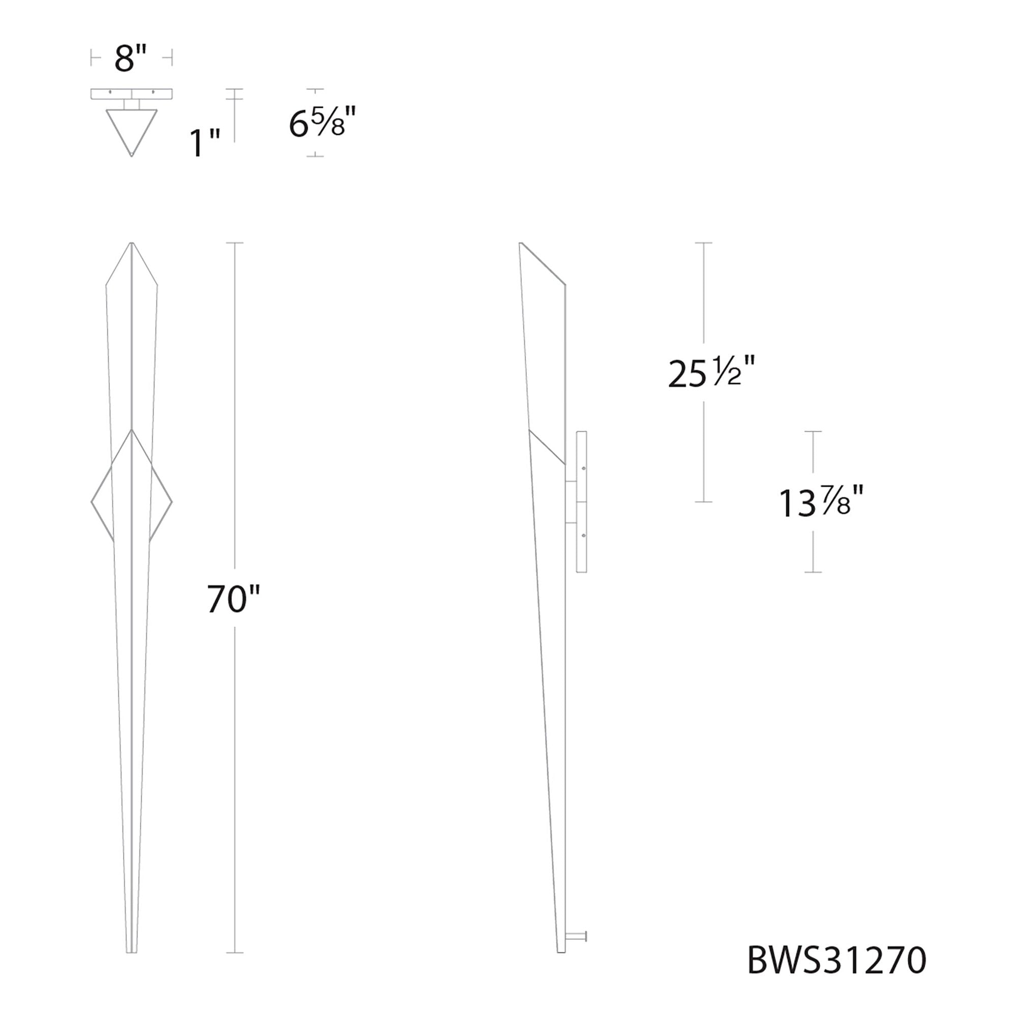 Solitude 70" LED Wall Sconce