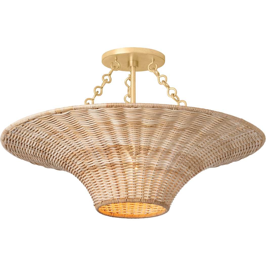 Ketan 1-Light Semi Flush Mount