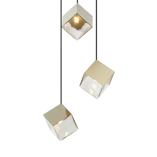 Cube 3-Light 16.4" Chandelier