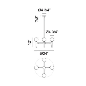 Scriben 4-Light Pendant