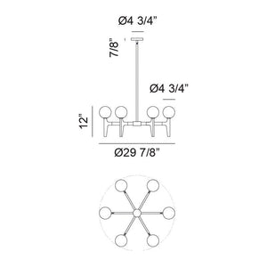 Scriben 6-Light Pendant