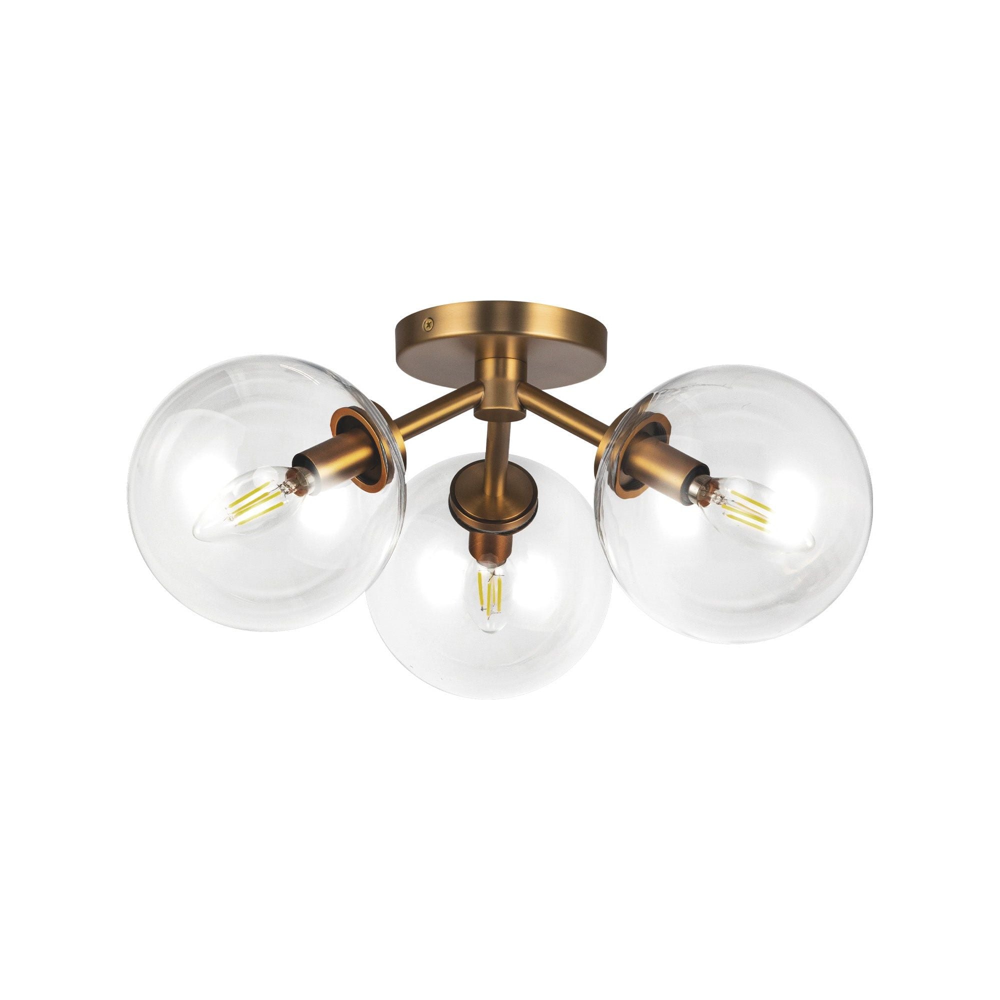 Cassia 3-Light 17" Semi Flush Mount