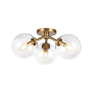 Cassia 3-Light 17" Semi Flush Mount