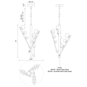 Juniper 3-Head Chandelier