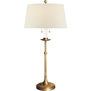 Dorchester Club Table Lamp with Linen Shade