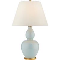 Yue Double Gourd Table Lamp with Linen Shade