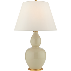 Yue Double Gourd Table Lamp with Linen Shade