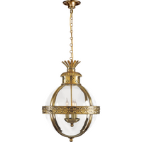 Crown Top Banded Globe Lantern