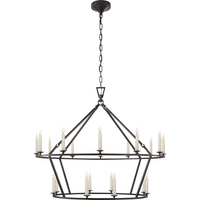 Darlana Large Two-Tiered Ring Chandelier