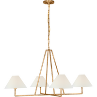 Ashton Extra Large Four Light Sculpted Chandelier