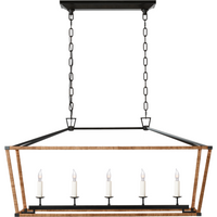 Darlana Medium Rattan Wrapped Linear Lantern