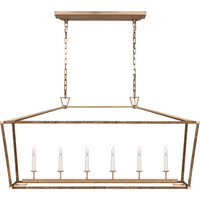 Darlana Large Rattan Wrapped Linear Lantern