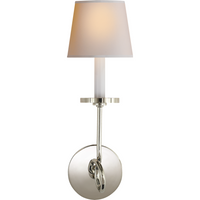 Symmetric Twist Single Sconce with Natural Paper Shade
