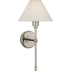 Parkington Large Tail Sconce with Linen Shade