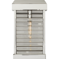 Dunmore Small Curved Glass Louver Sconce