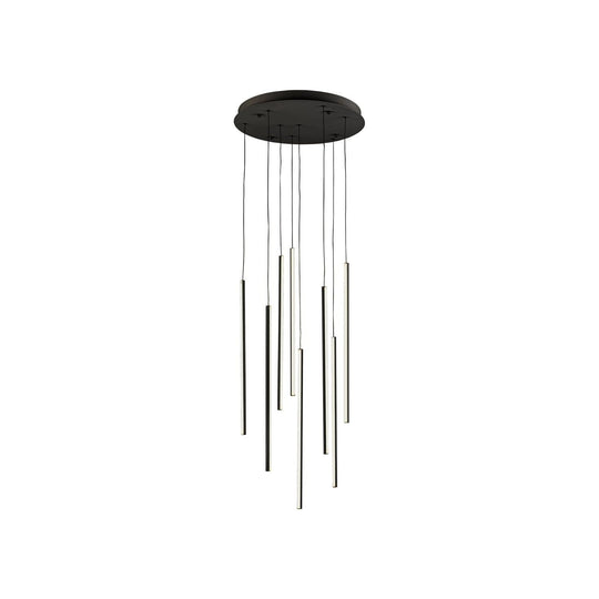 Chute 8-Head LED Multi Pendant