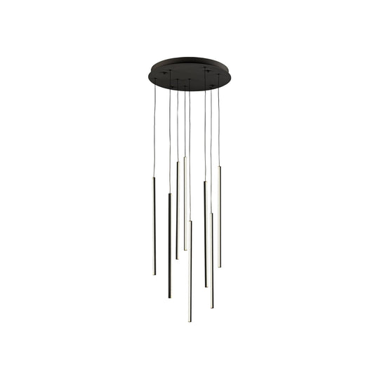 Chute 8 Head LED Multi Pendant