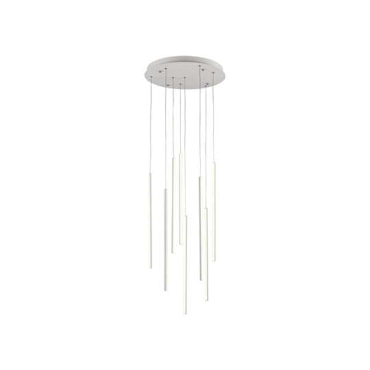 Chute 8-Head LED Multi Pendant