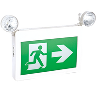 Self-Powered Running Man Exit Sign & Emergency Light Combo Unit