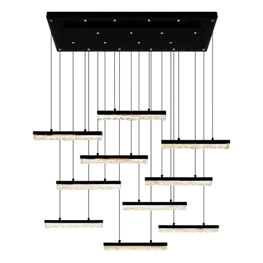 Stagger LED Linear Chandelier