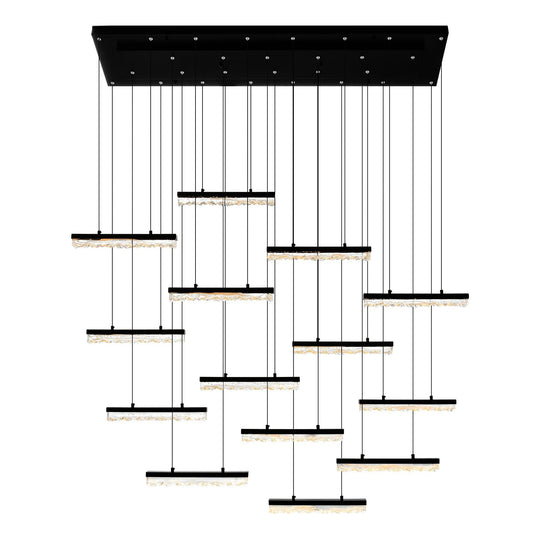 Stagger LED Linear Chandelier