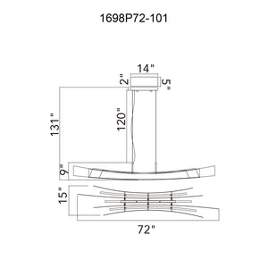 Candora LED Linear Chandelier