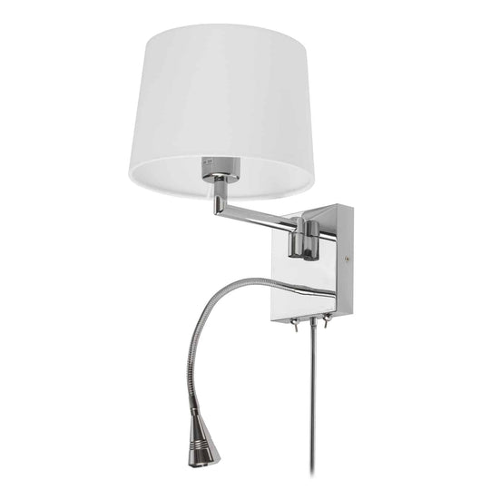 1-Light Swing Arm with Reading Lamp