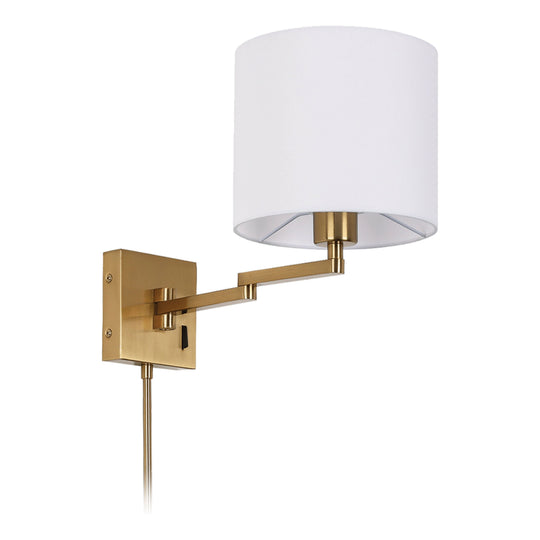 1-Light Double Swing Arm Wall Lamp