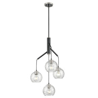 Tropea Pendant in Satin Nickel and Graphite