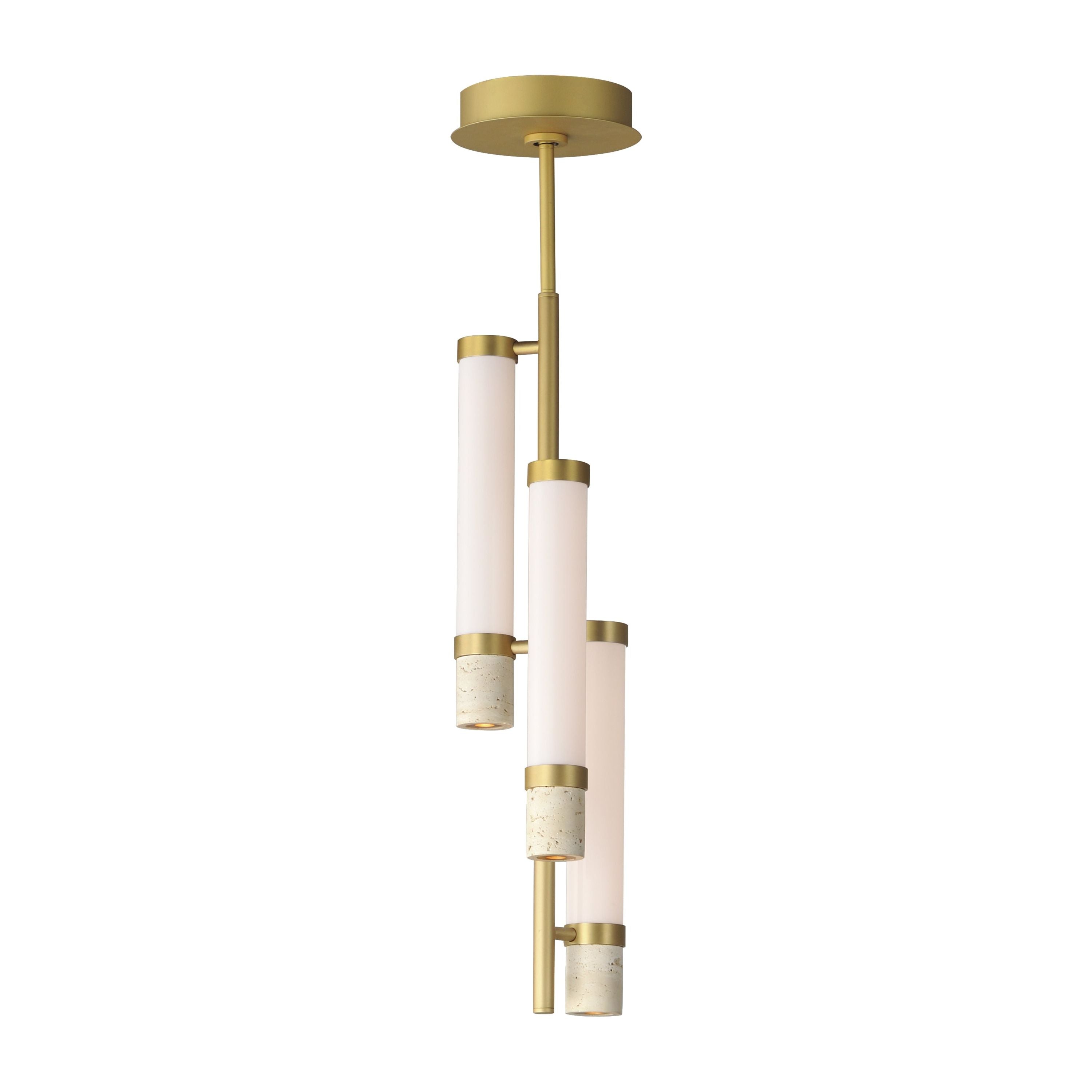 Travertine 3-Light LED Pendant