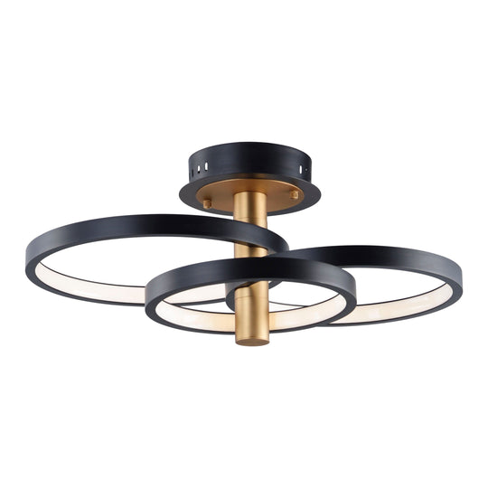 Hoopla 3-Light LED Semi Flush Mount