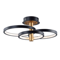 Hoopla 3-Light LED Semi Flush Mount
