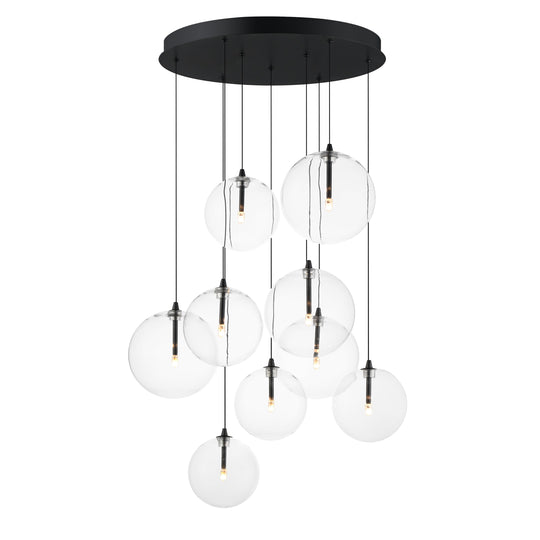 Global 9-Light LED Chandelier