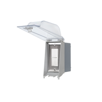 Single Duplex Switch Weatherproof Surface Mount and Gang Box 20 Amp Per Pole