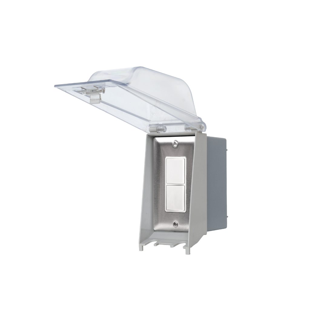 Single Duplex Switch Weatherproof Surface Mount and Gang Box 20 Amp Per Pole