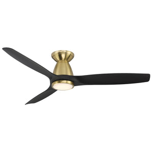 Skylark Indoor/Outdoor 3-Blade 54" LED Smart Flush Mount Ceiling Fan